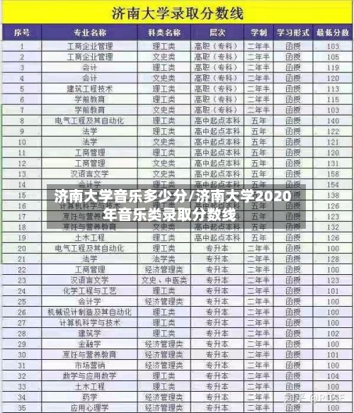 济南大学音乐多少分/济南大学2020年音乐类录取分数线-第3张图片