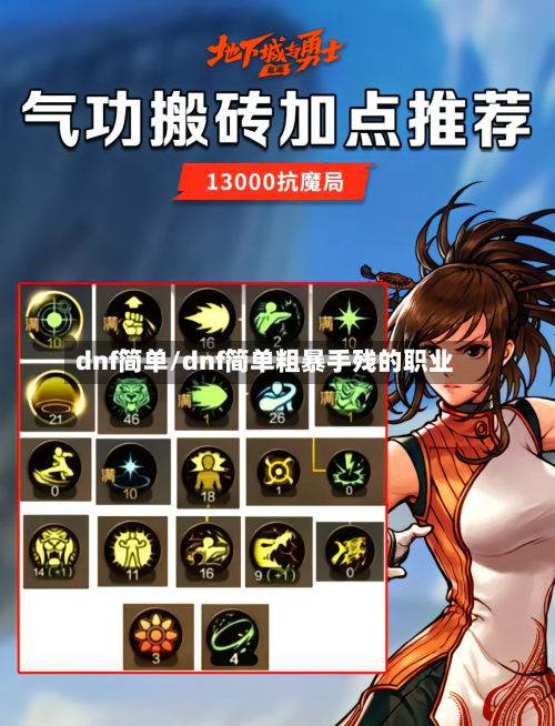 dnf简单/dnf简单粗暴手残的职业