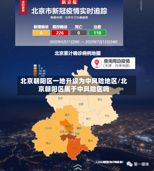 北京朝阳区一地升级为中风险地区/北京朝阳区属于中风险区吗