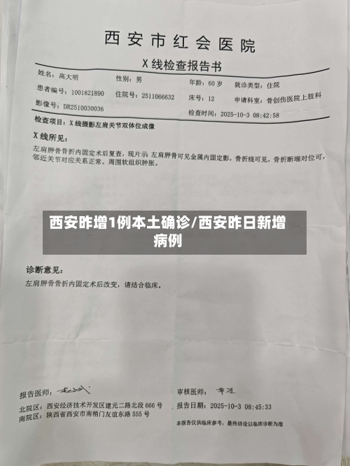 西安昨增1例本土确诊/西安昨日新增病例