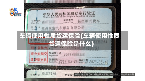 车辆使用性质货运保险(车辆使用性质货运保险是什么)-第2张图片
