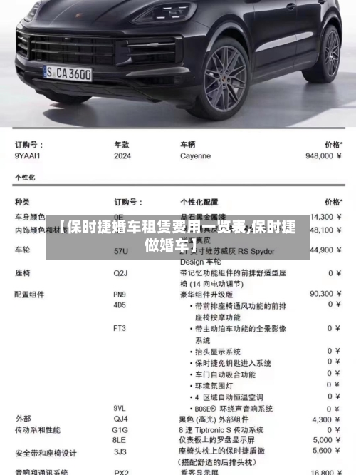 【保时捷婚车租赁费用一览表,保时捷做婚车】