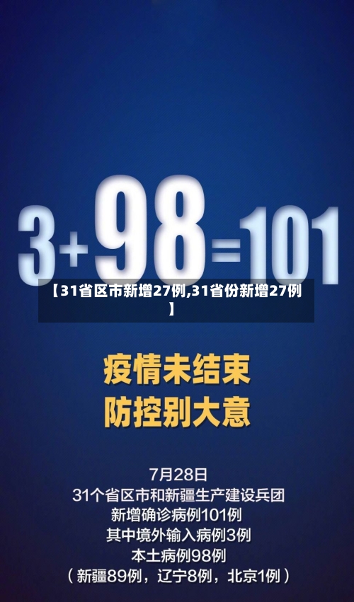 【31省区市新增27例,31省份新增27例】