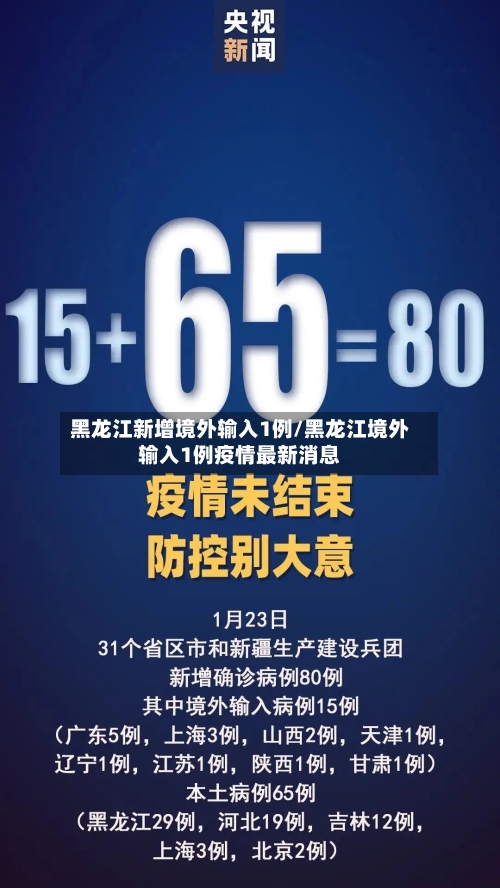 黑龙江新增境外输入1例/黑龙江境外输入1例疫情最新消息