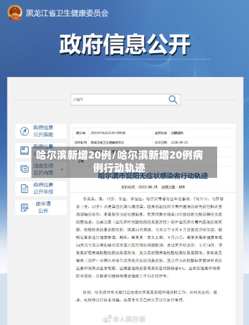 哈尔滨新增20例/哈尔滨新增20例病例行动轨迹-第3张图片