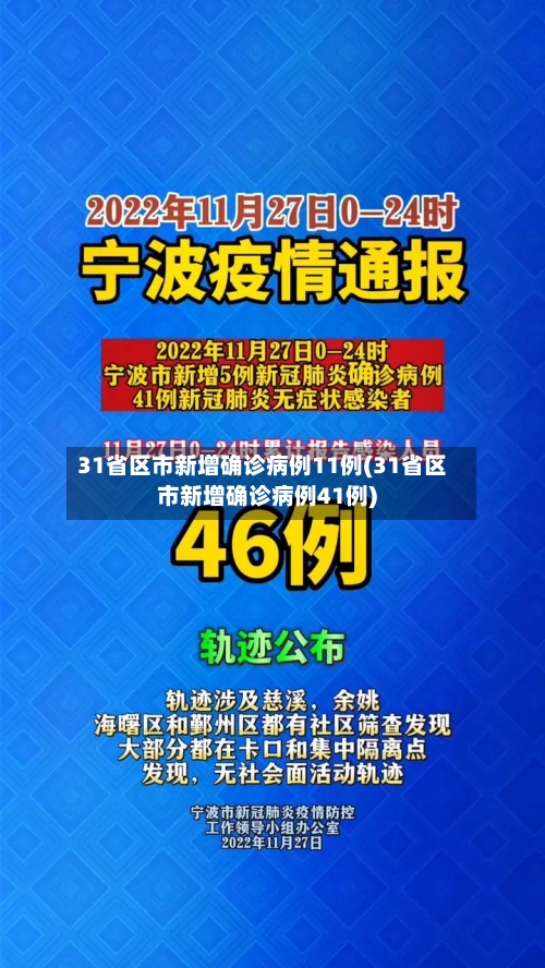 31省区市新增确诊病例11例(31省区市新增确诊病例41例)-第2张图片
