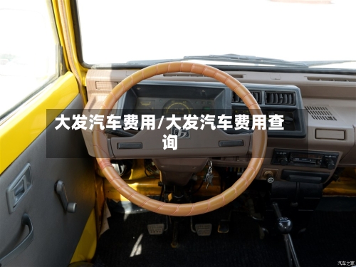 大发汽车费用/大发汽车费用查询-第2张图片