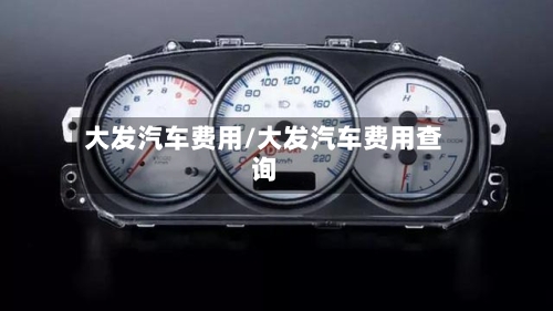大发汽车费用/大发汽车费用查询-第3张图片
