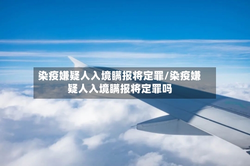 染疫嫌疑人入境瞒报将定罪/染疫嫌疑人入境瞒报将定罪吗